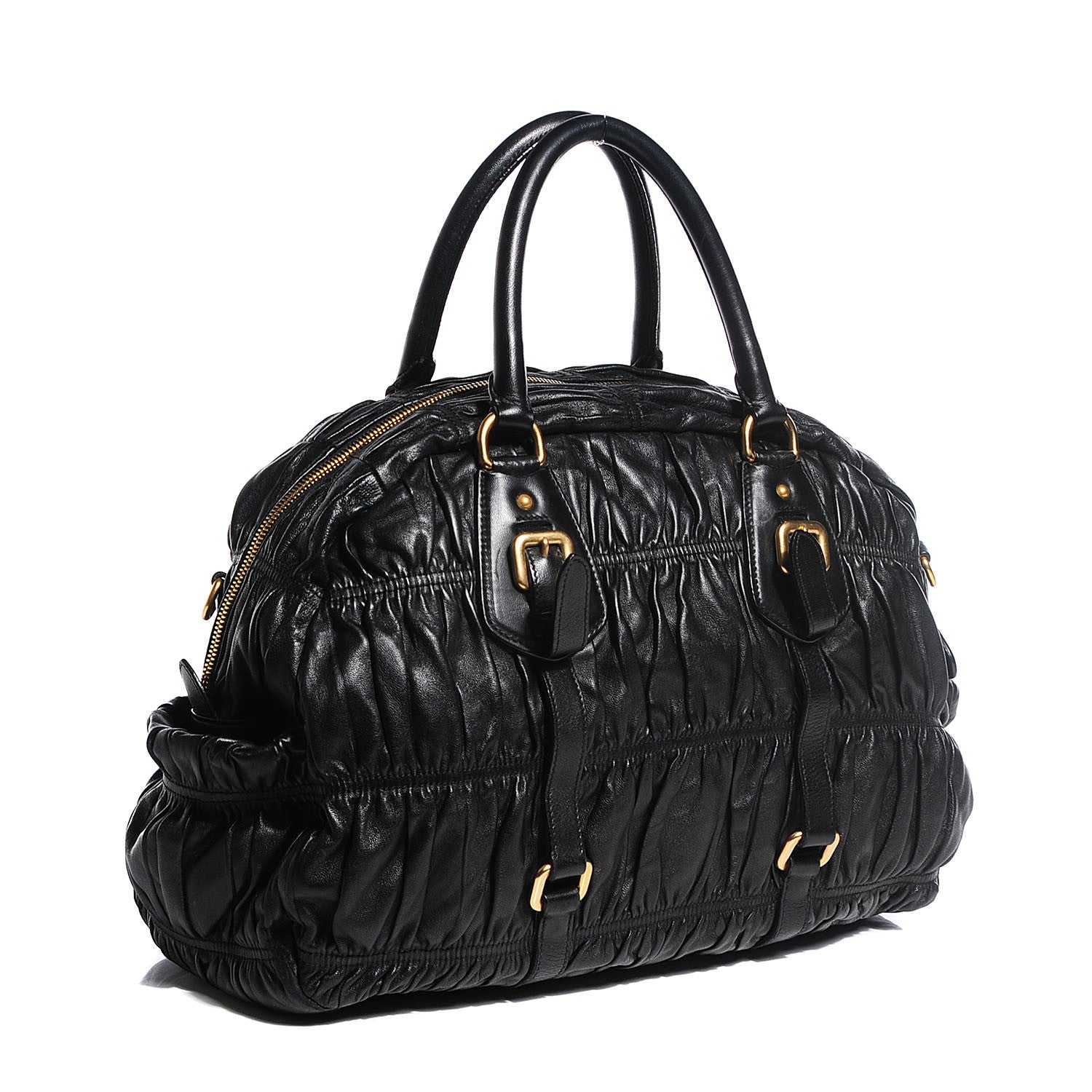 Prada Nappa Gaufre Tote Nero Black 3 of 8