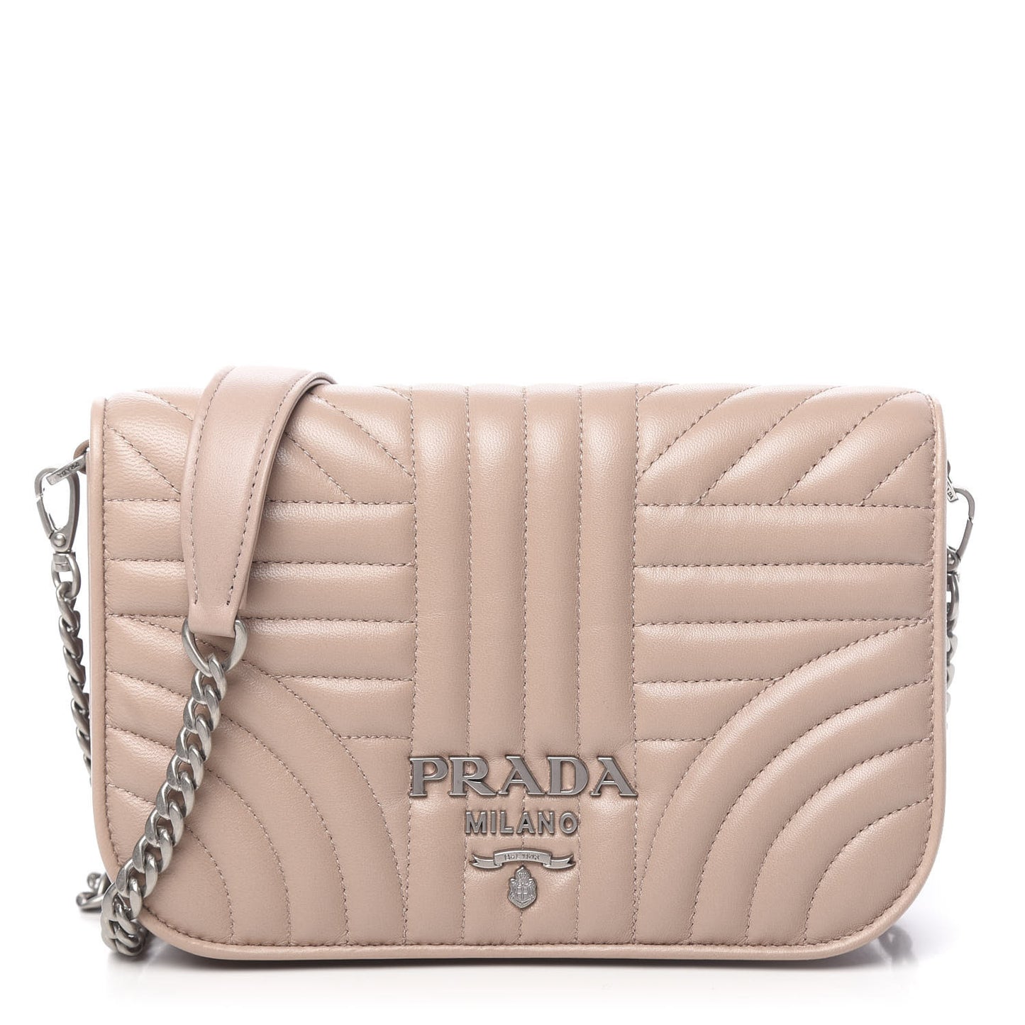 Nappa Impunture Small Diagramme Crossbody Bag Cipria