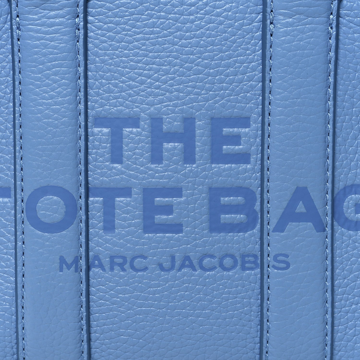 Marc Jacobs Grained Calfskin Mini The Tote Bag Spring Blue 7 of 9