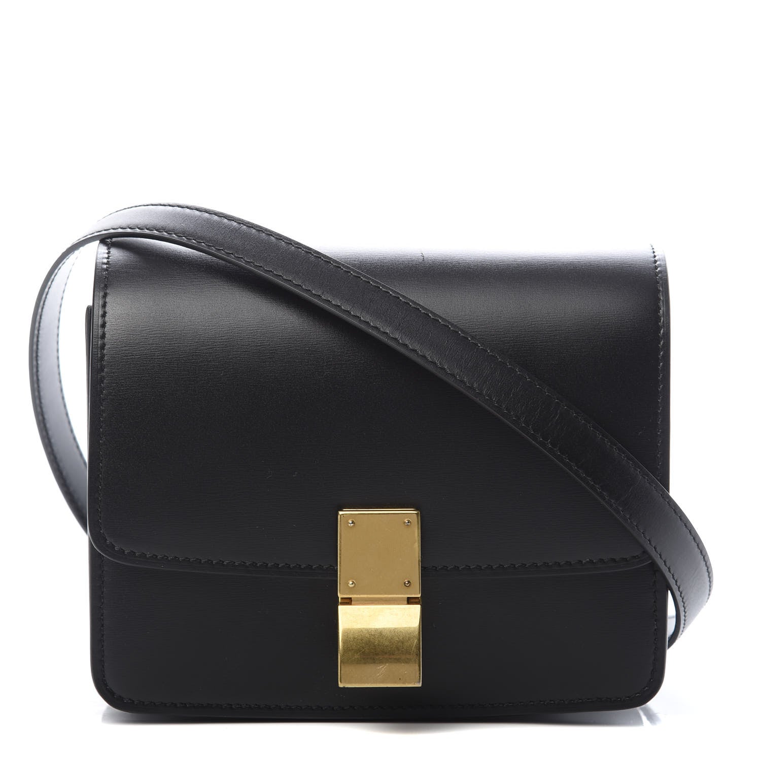 Celine Box Calfskin Small Classic Box Flap Bag Black 1 of 12