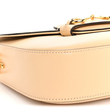 Gucci Azalea Calfskin Web Mini Horsebit 1955 Shoulder Bag Bubble Tea 7 of 8