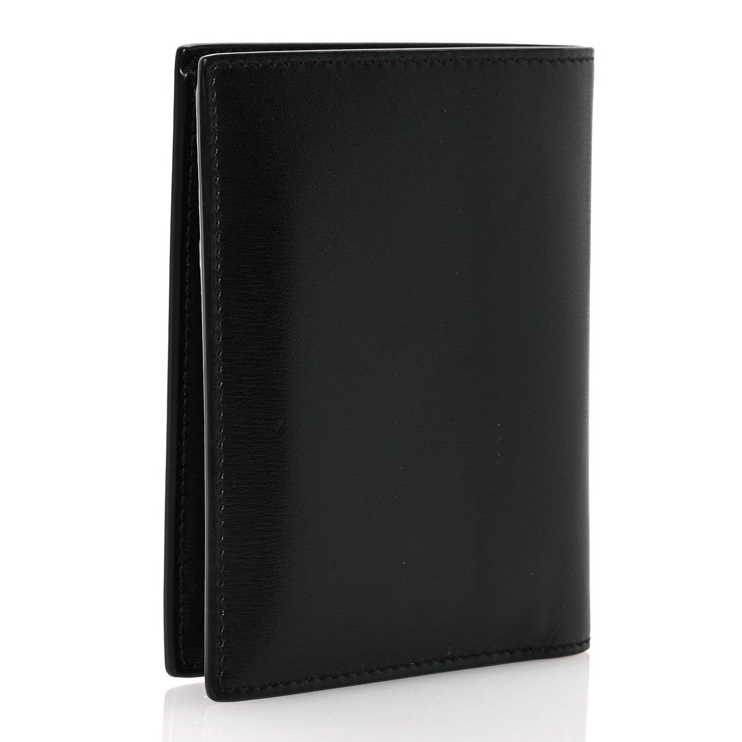 Saint Laurent Calfskin Techno Credit Card Wallet Black 3 of 12
