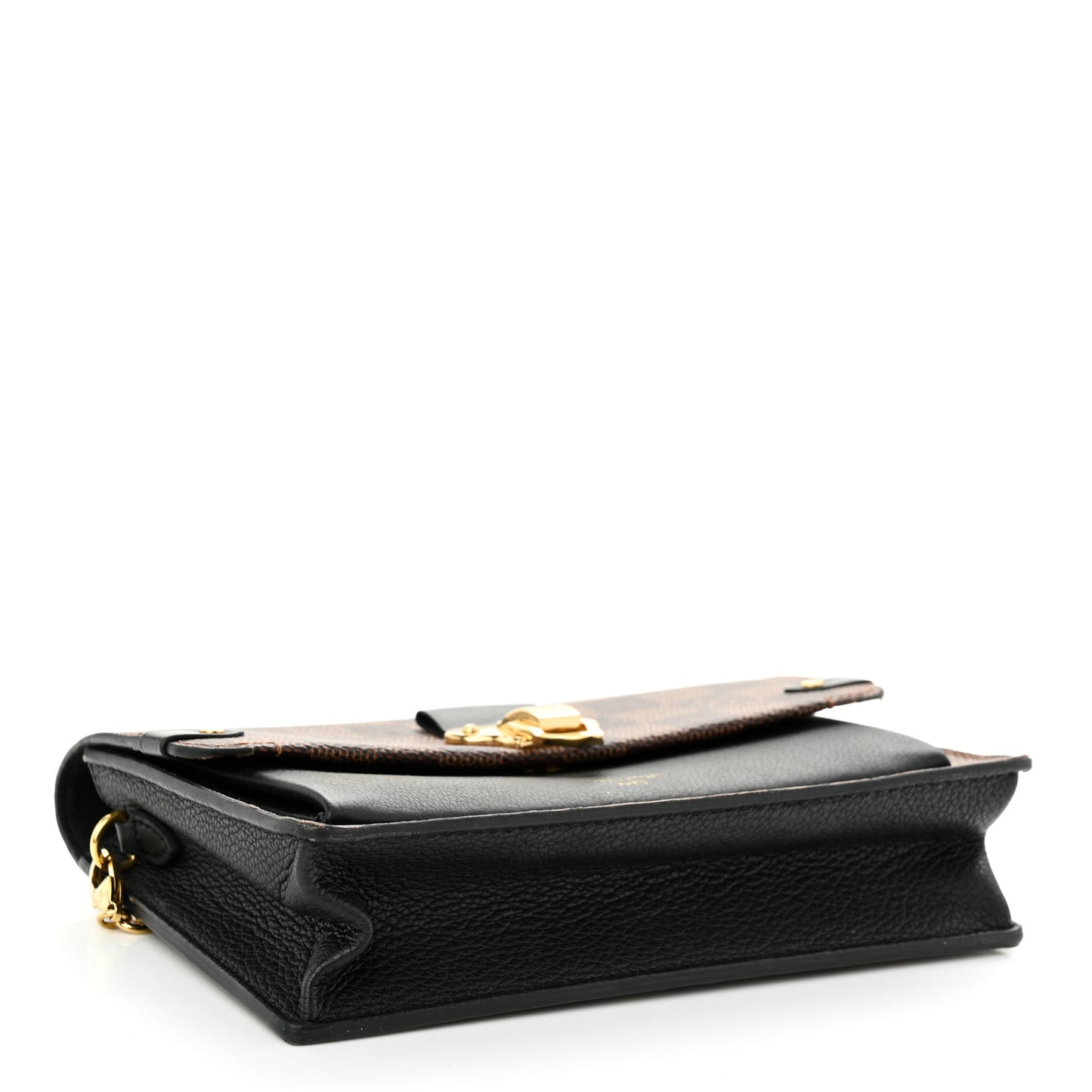 Damier Ebene Vavin Chain Wallet Black