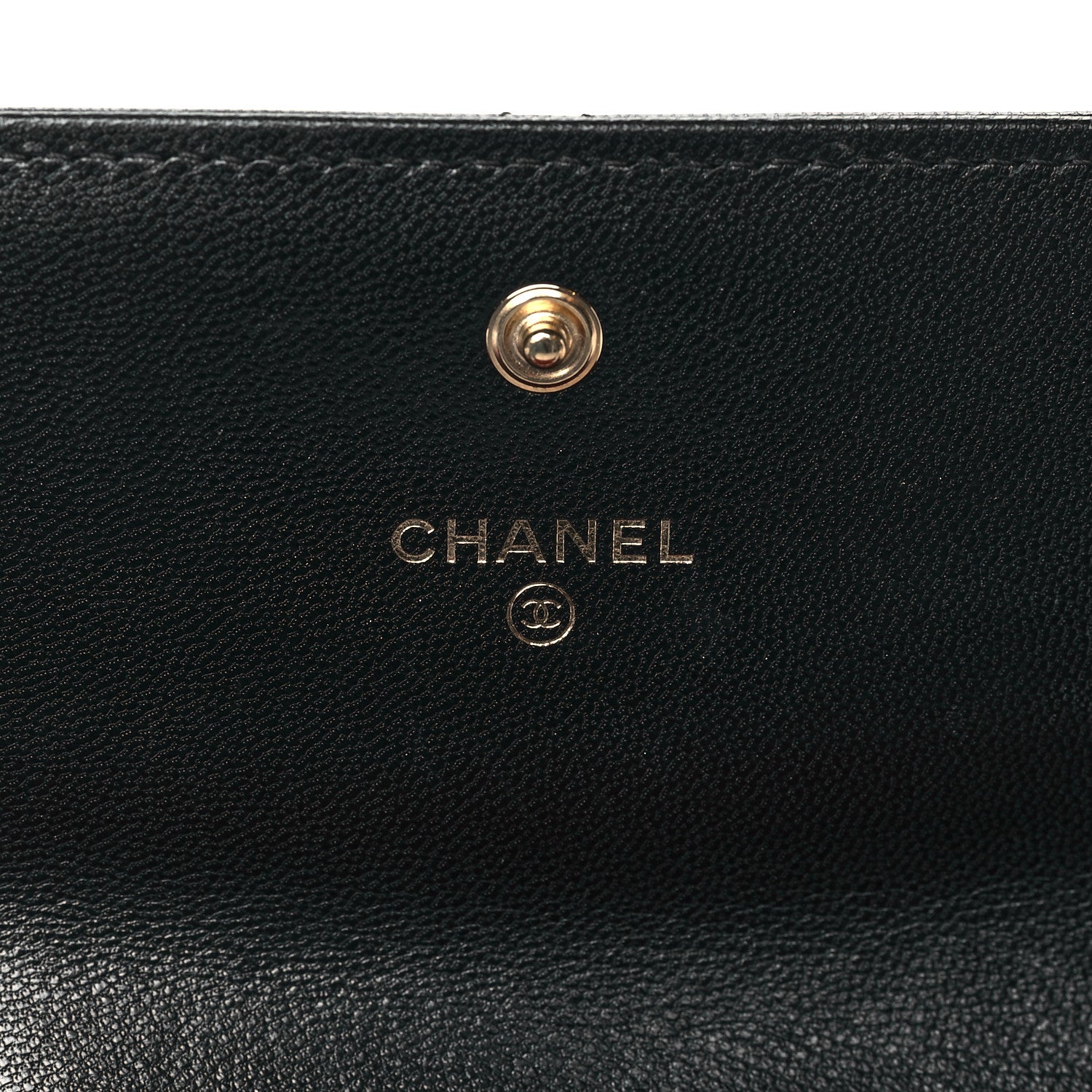 Chanel Lambskin Quilted Chanel 19 Flap Wallet Black 6 of 9