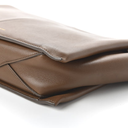 Celine Natural Calfskin Tri-Fold Clutch on Chain Havana 7 of 11