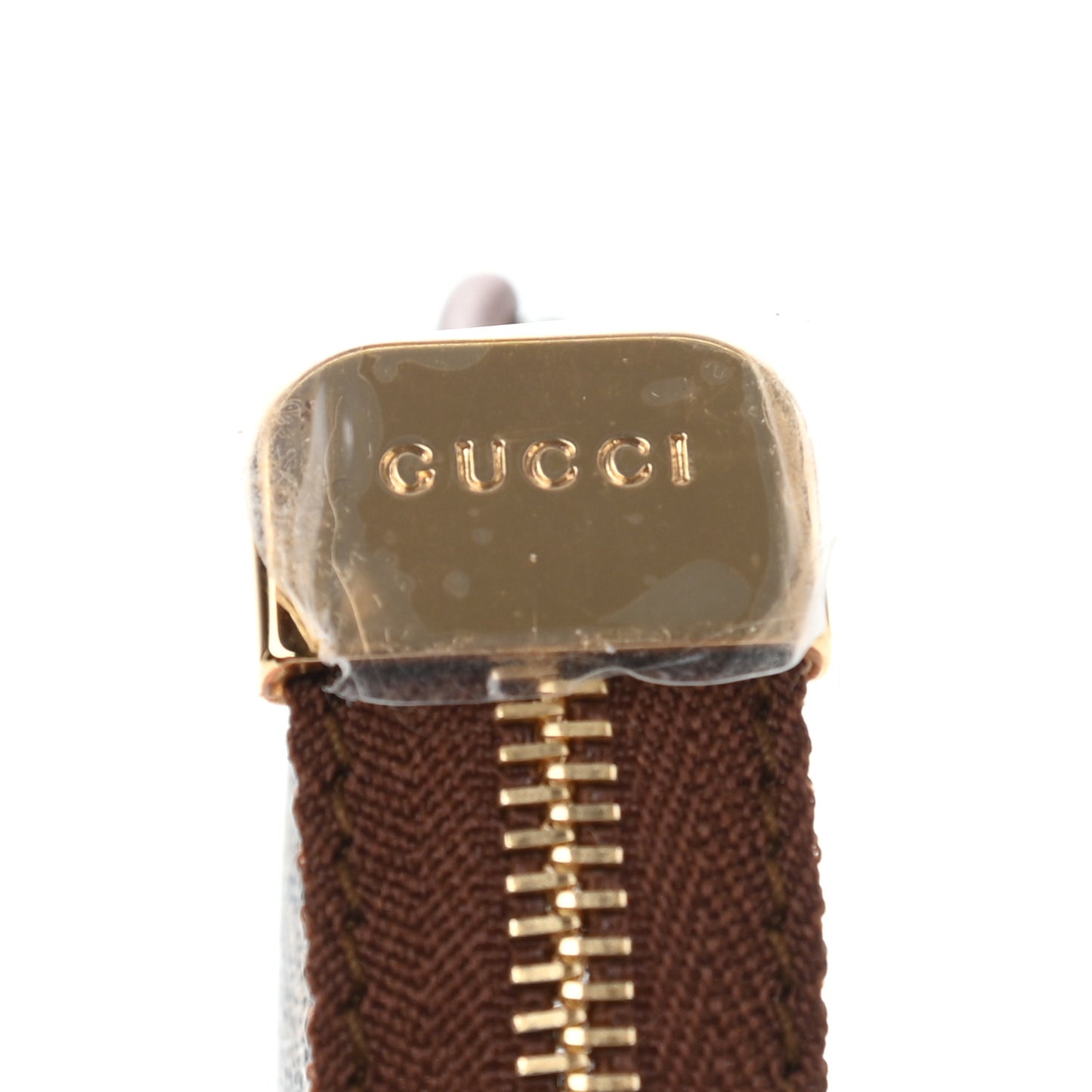 GG Supreme Monogram Key Case Beige Ebony Cuir