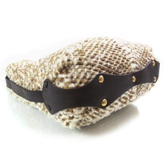 SALVATOREFERRAGAMOWovenShearlingBag