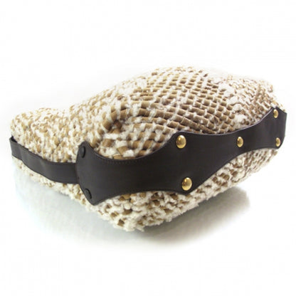 FASHIONPHILE SALVATOREFERRAGAMOWovenShearlingBag 6 of 12