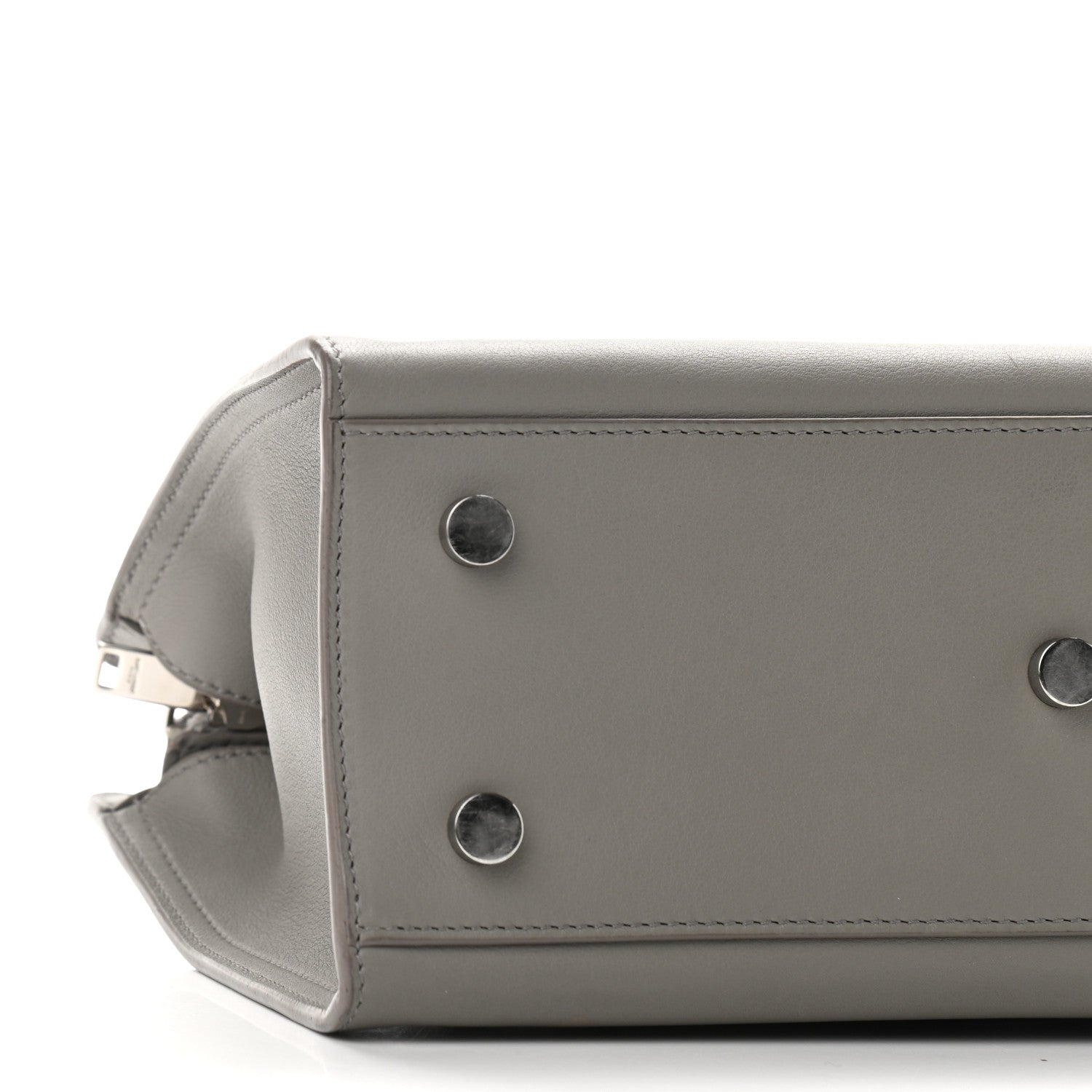 Saint Laurent Calfskin Monogram Baby Cabas Fog 8 of 14