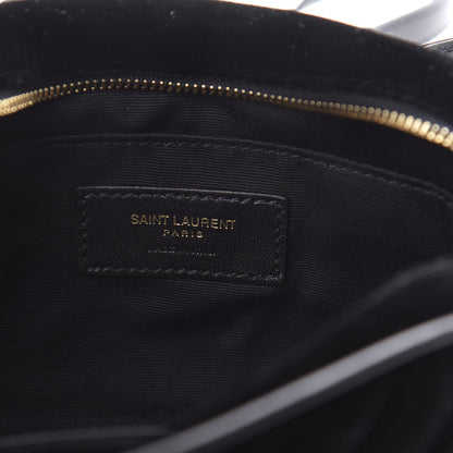 Saint Laurent Velour Matelasse Monogram Lou Belt Bag Black 6 of 10