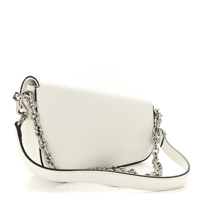 Gucci Calfskin Mini Horsebit 1955 Asymmetric Shoulder Bag Great White 3 of 10
