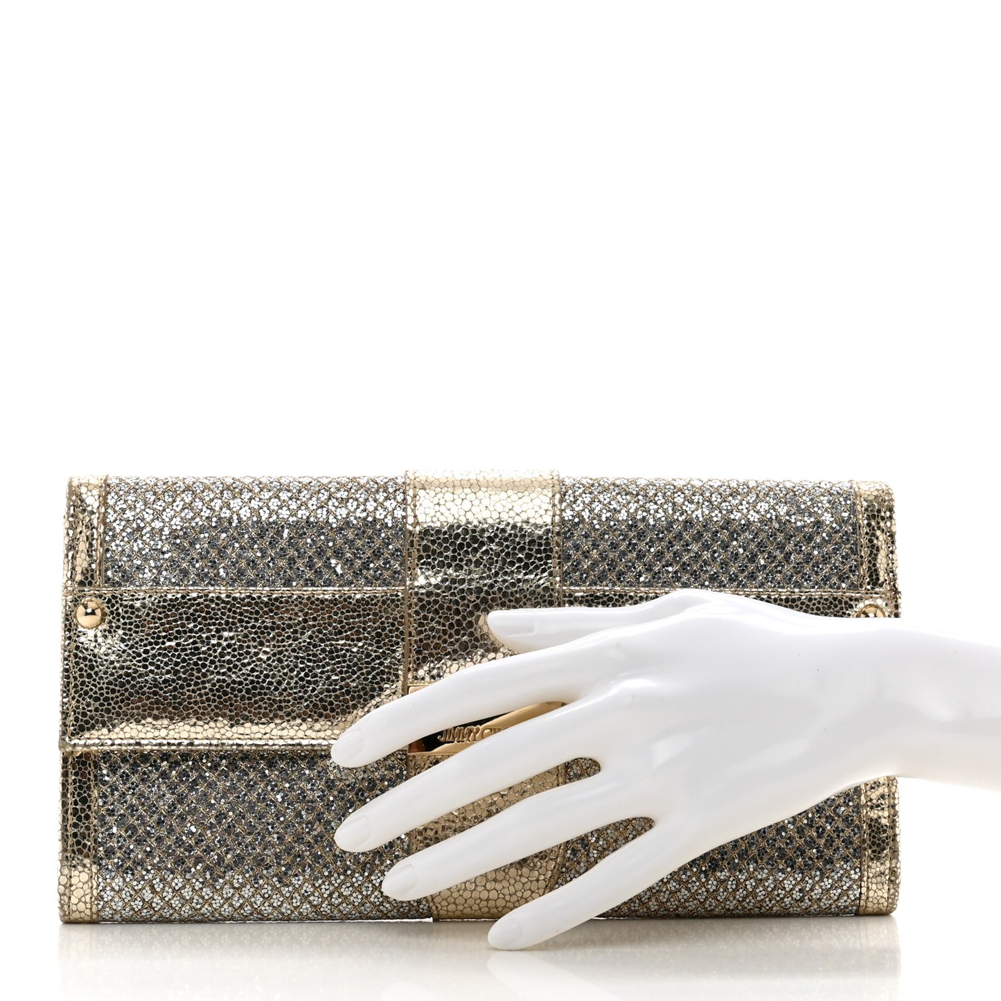 Glitter Fabric Reese Clutch Wallet Metallic