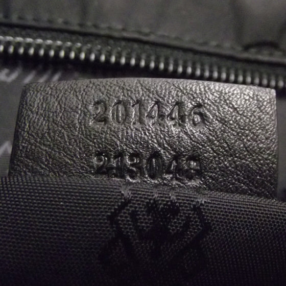 Guccissima Flat Messenger Bag Black