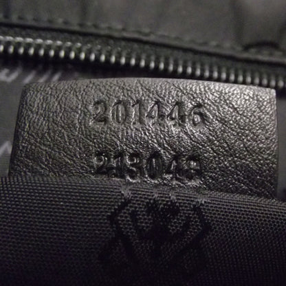 Gucci Guccissima Flat Messenger Bag Black 8 of 11