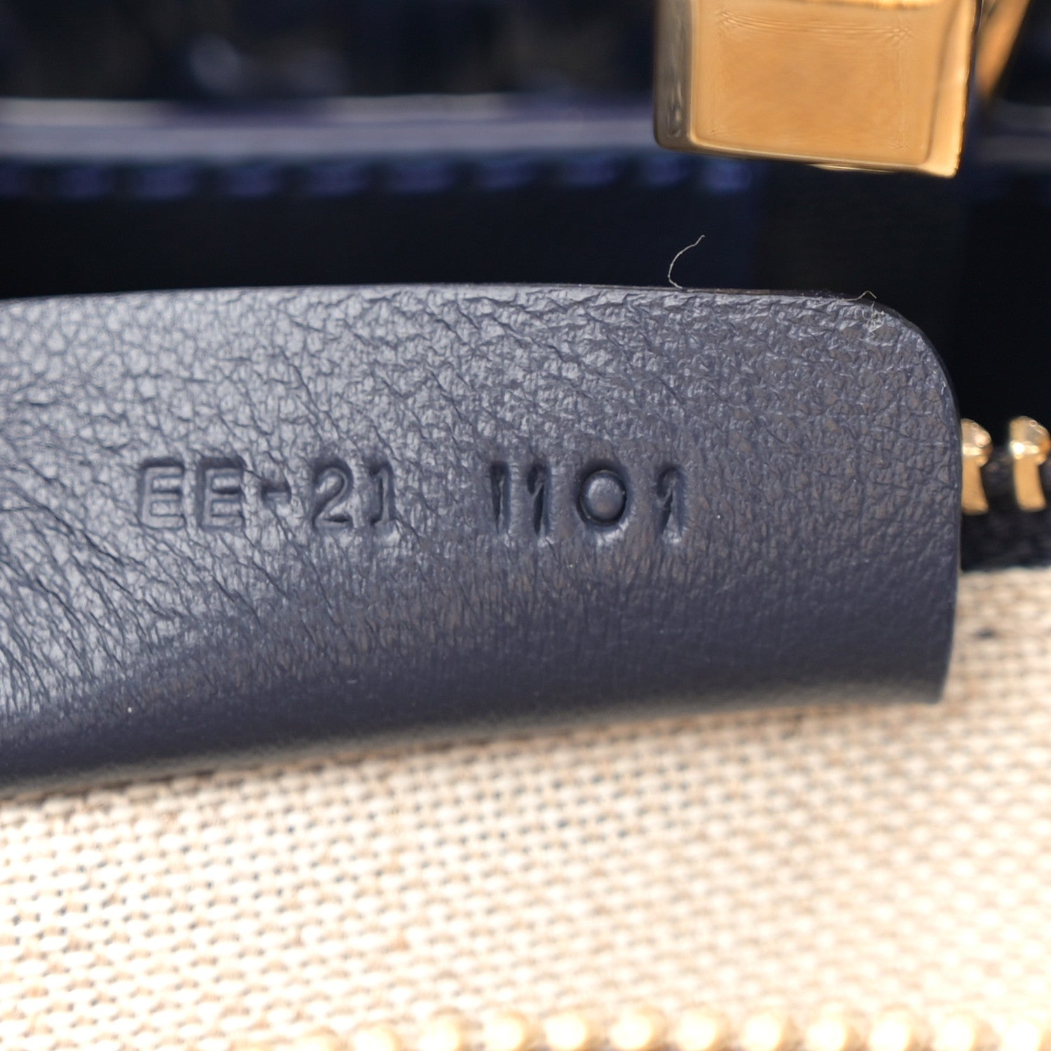 Salvatore Ferragamo Raffia Medium The Studio Box Bag Midnight 9 of 12