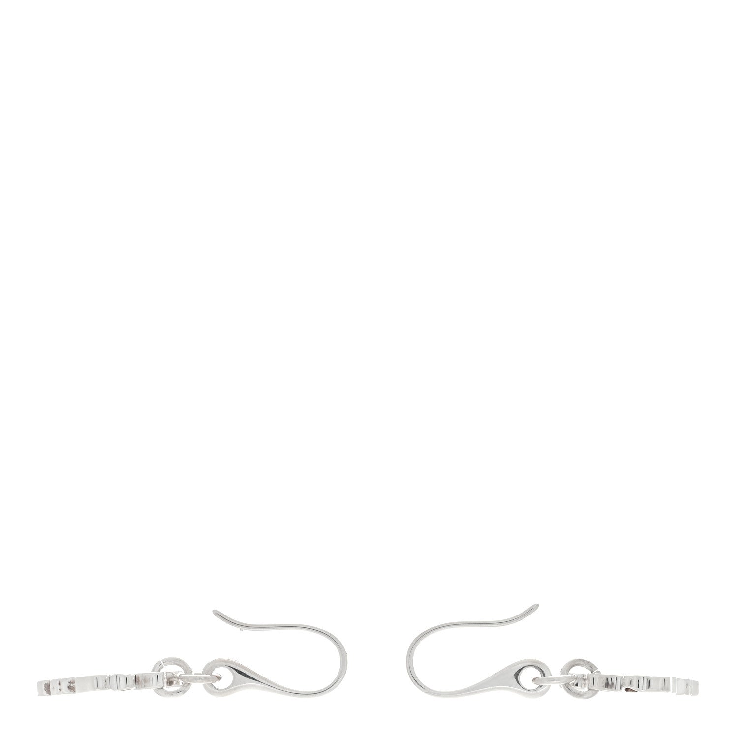Gucci Sterling Silver Trademark Butterfly Drop Earrings 4 of 4