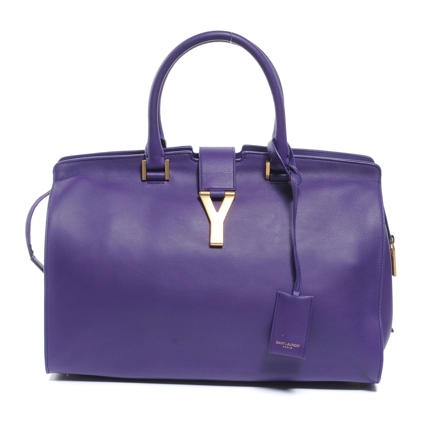 Saint Laurent Leather Medium Classic Y Cabas Purple 1 of 6