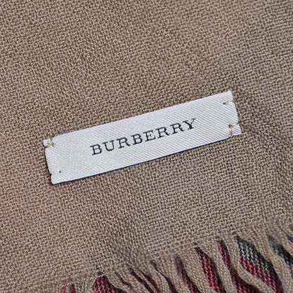 Burberry Merino Wool House Check Scarf Brown 4 of 4