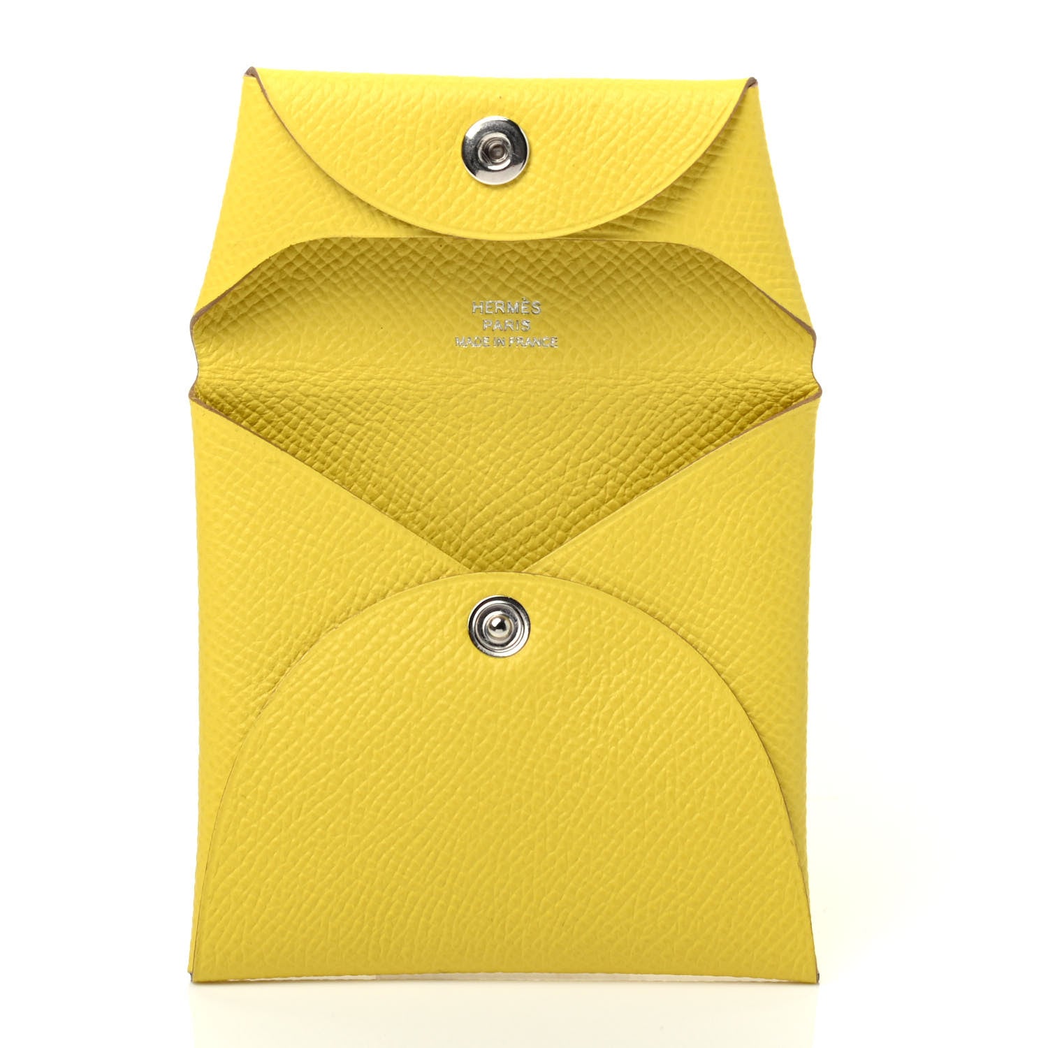 Hermes Epsom Bastia Coin Purse Lime 3 of 3