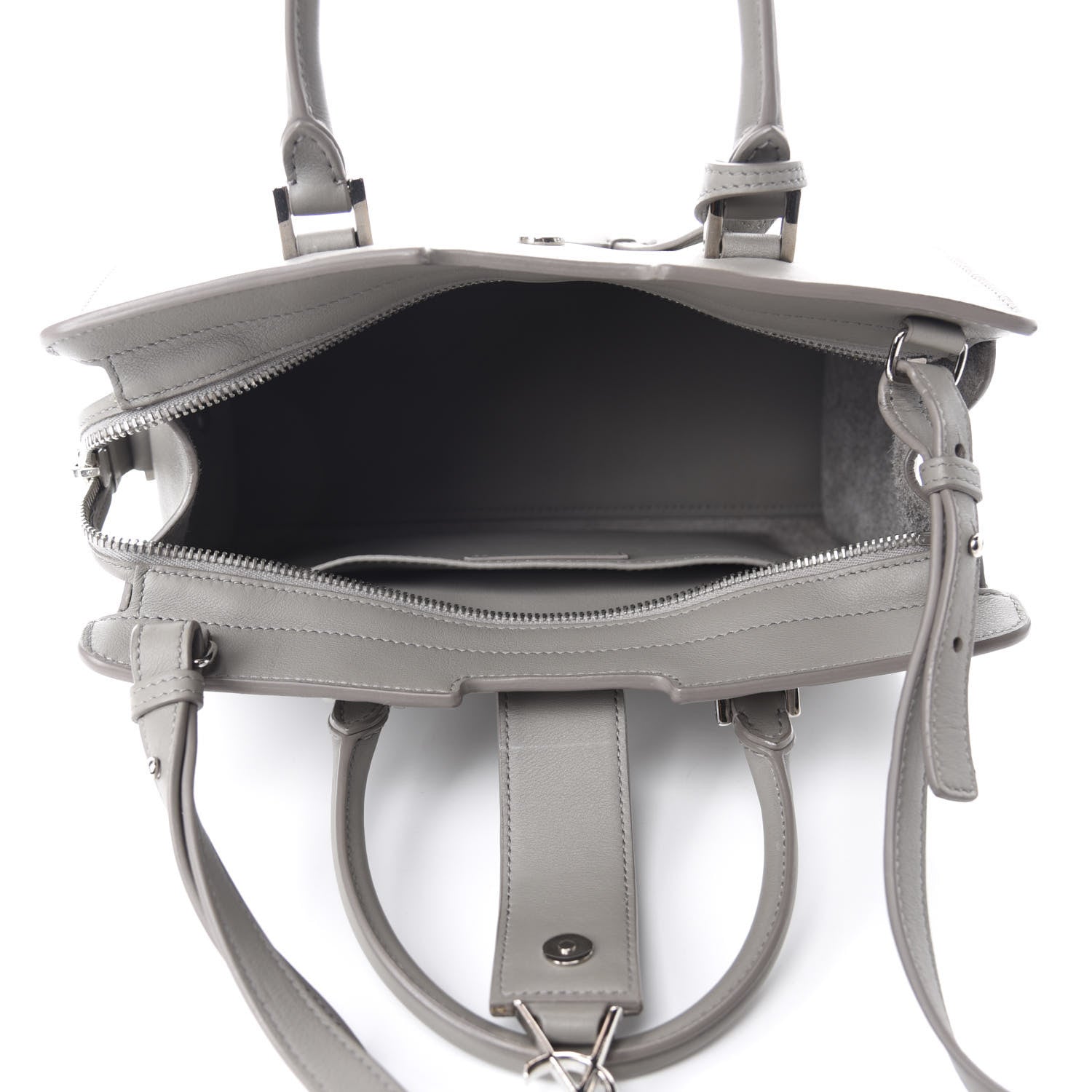 Saint Laurent Calfskin Monogram Baby Cabas Fog 5 of 14