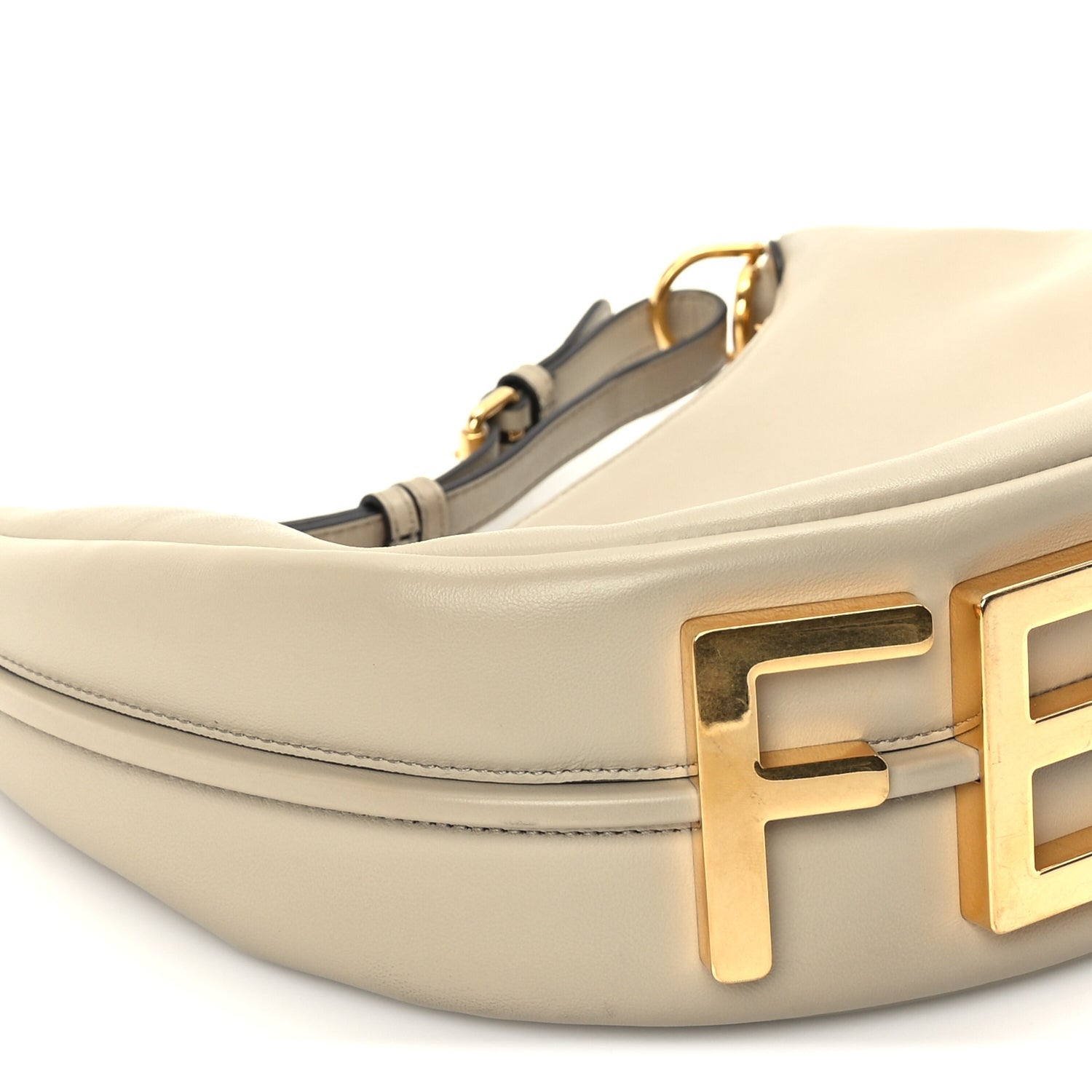 Fendi Vitello Grace Matte Small graphy Hobo Bag  Nuvola 7 of 8