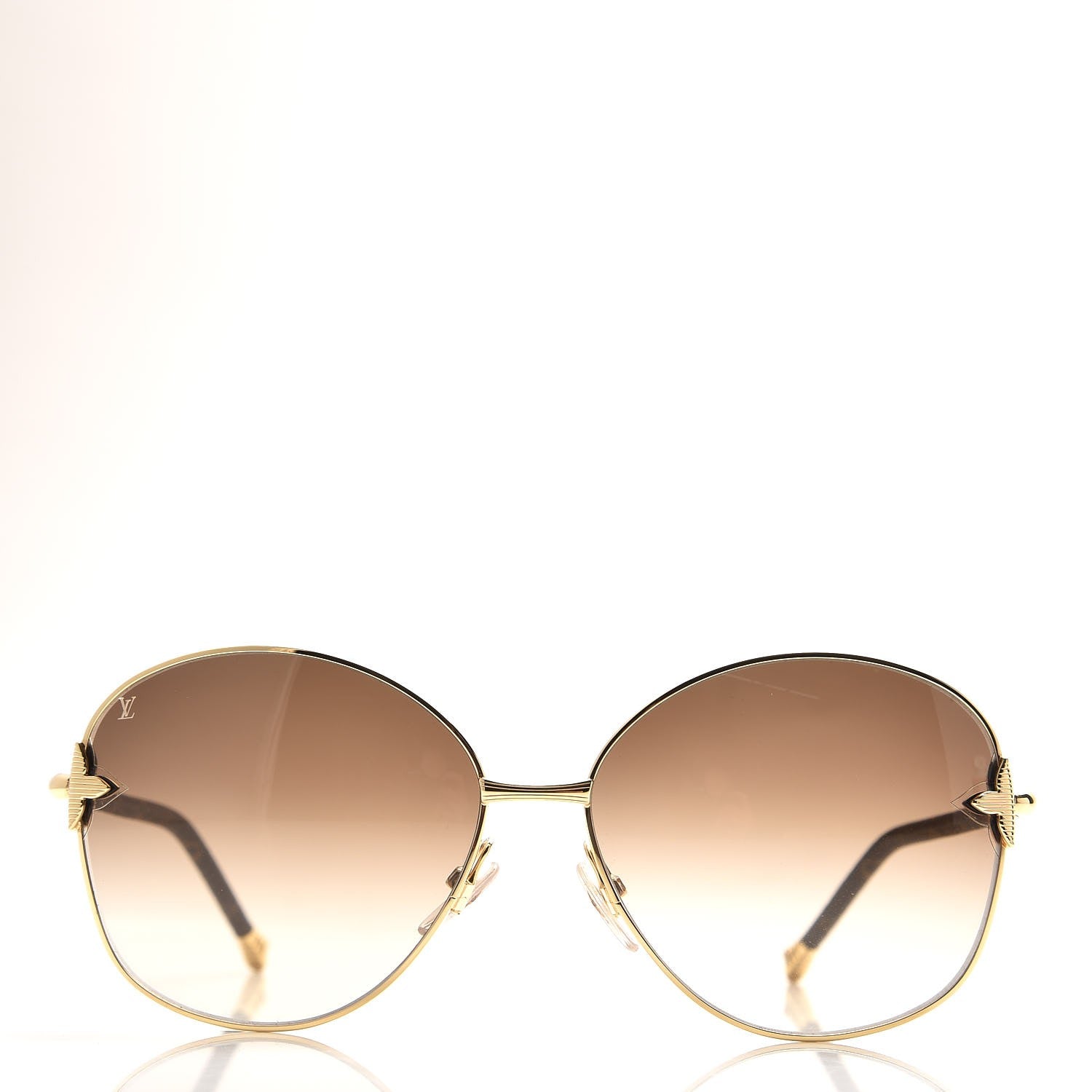 Louis Vuitton Monogram Viola Round Sunglasses Z0464U Brown 2 of 8