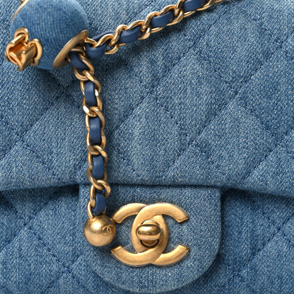 Chanel Denim Quilted Mini Pearl Crush Flap Blue 8 of 11