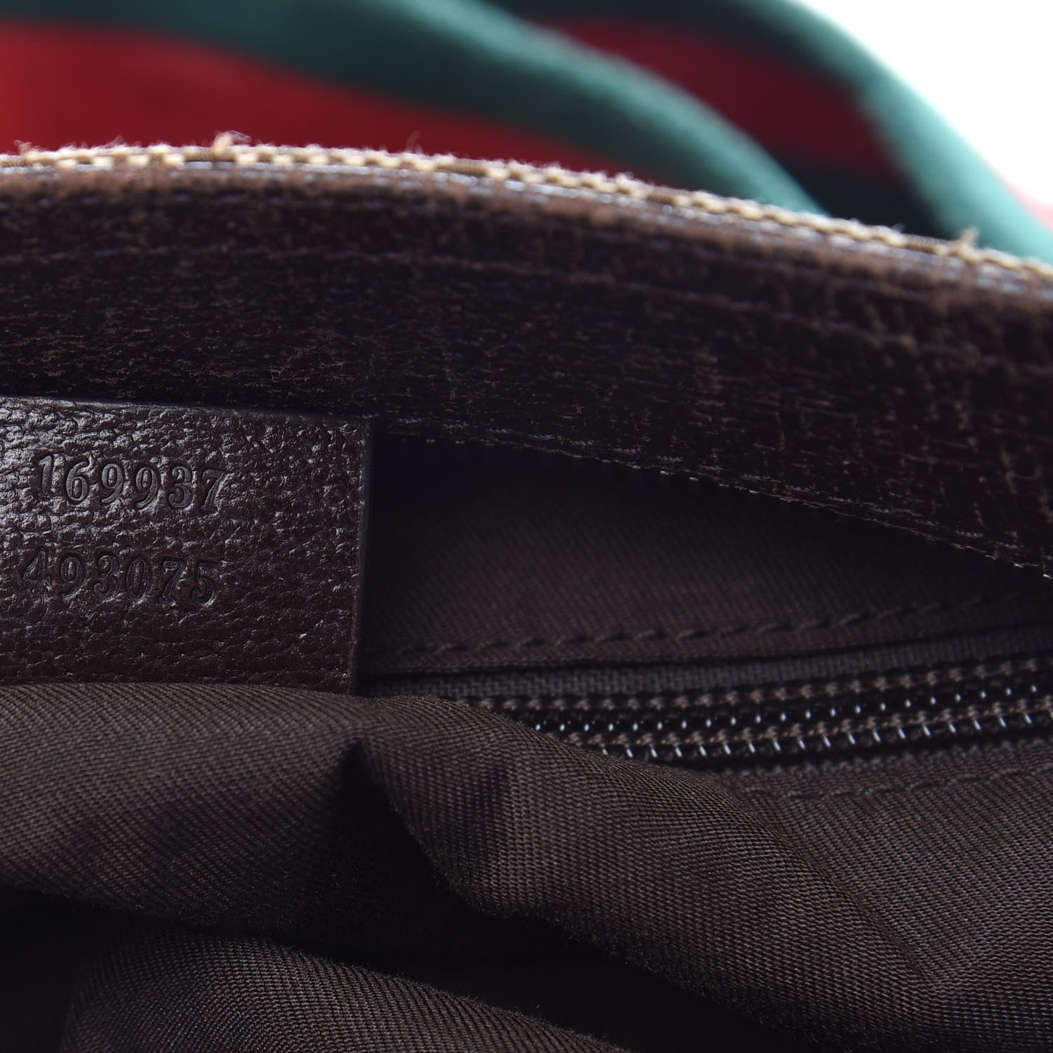 Gucci Monogram Web Medium Double Pocket Messenger Bag Dark Brown 7 of 11