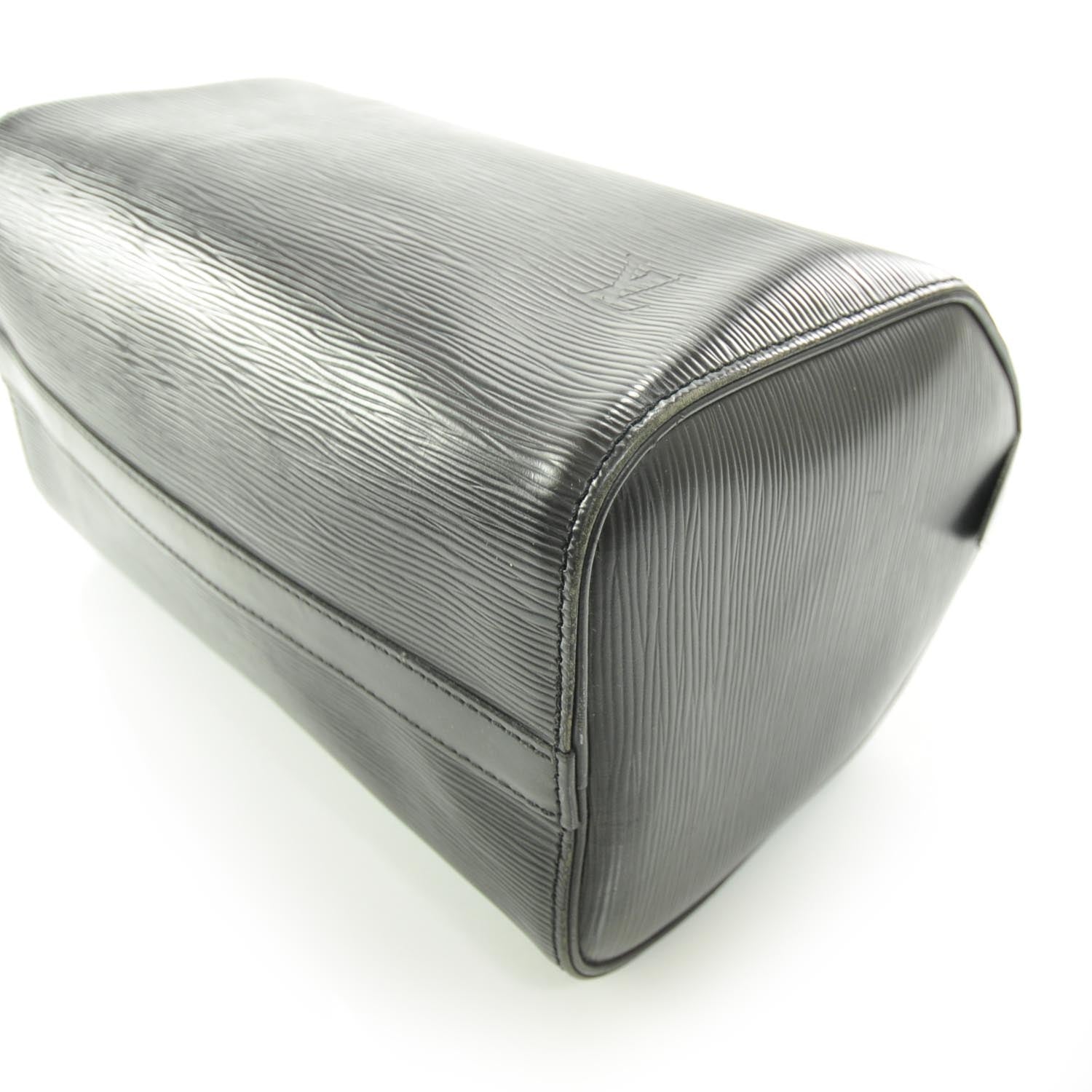 Louis Vuitton Epi Speedy 25 Black 5 of 9