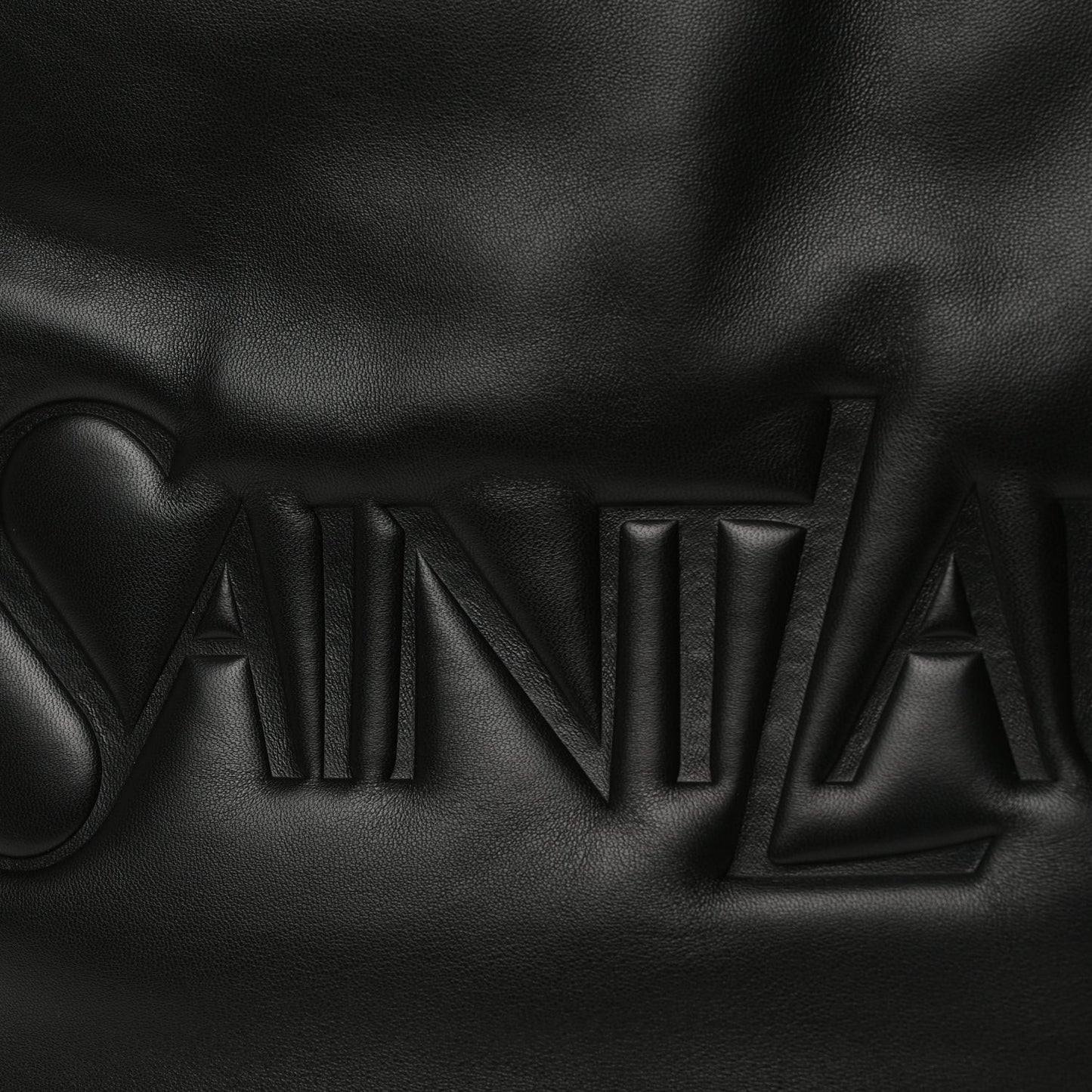 Lambskin Wide Puffer Tote Black Black