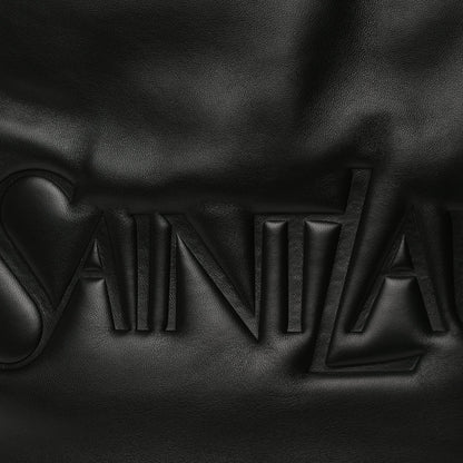 Saint Laurent Lambskin Wide Puffer Tote Black Black 6 of 8