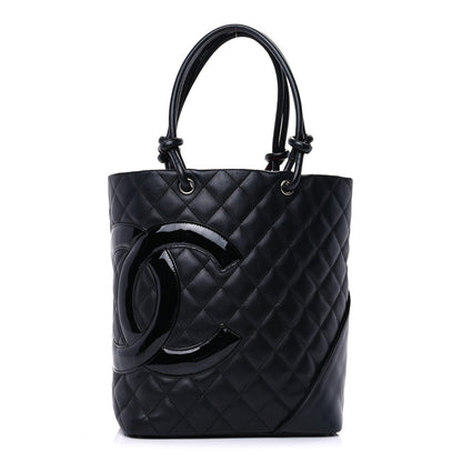 Chanel Calfskin Quilted Medium Cambon Tote Black 1 of 8
