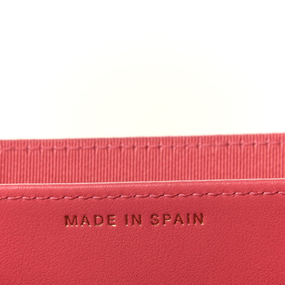 Chanel Caviar Quilted Flap Card Holder Wallet Pink 7 of 12