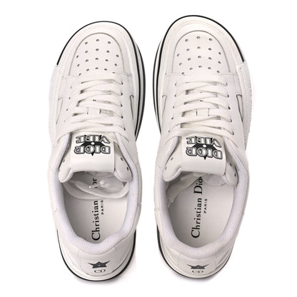Christian Dior Calfskin D-Freeway Low Top Sneakers 39 White 5 of 9
