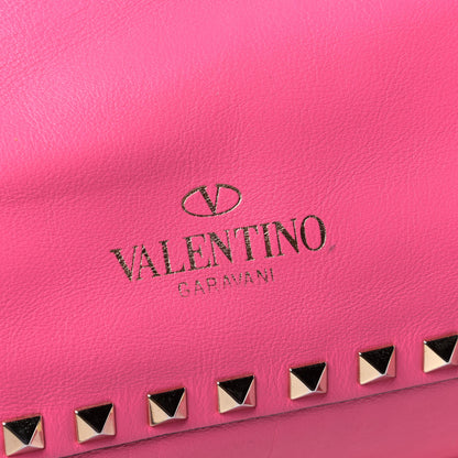 Valentino Garavani Vitello Medium Rockstud Tote Fuxia Fluo 15 of 19