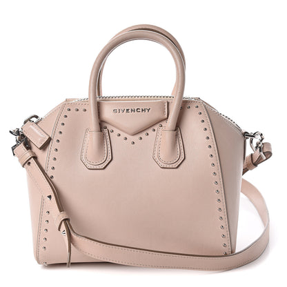 Givenchy Calfskin Mini Studded Antigona Nude Pink 1 of 21