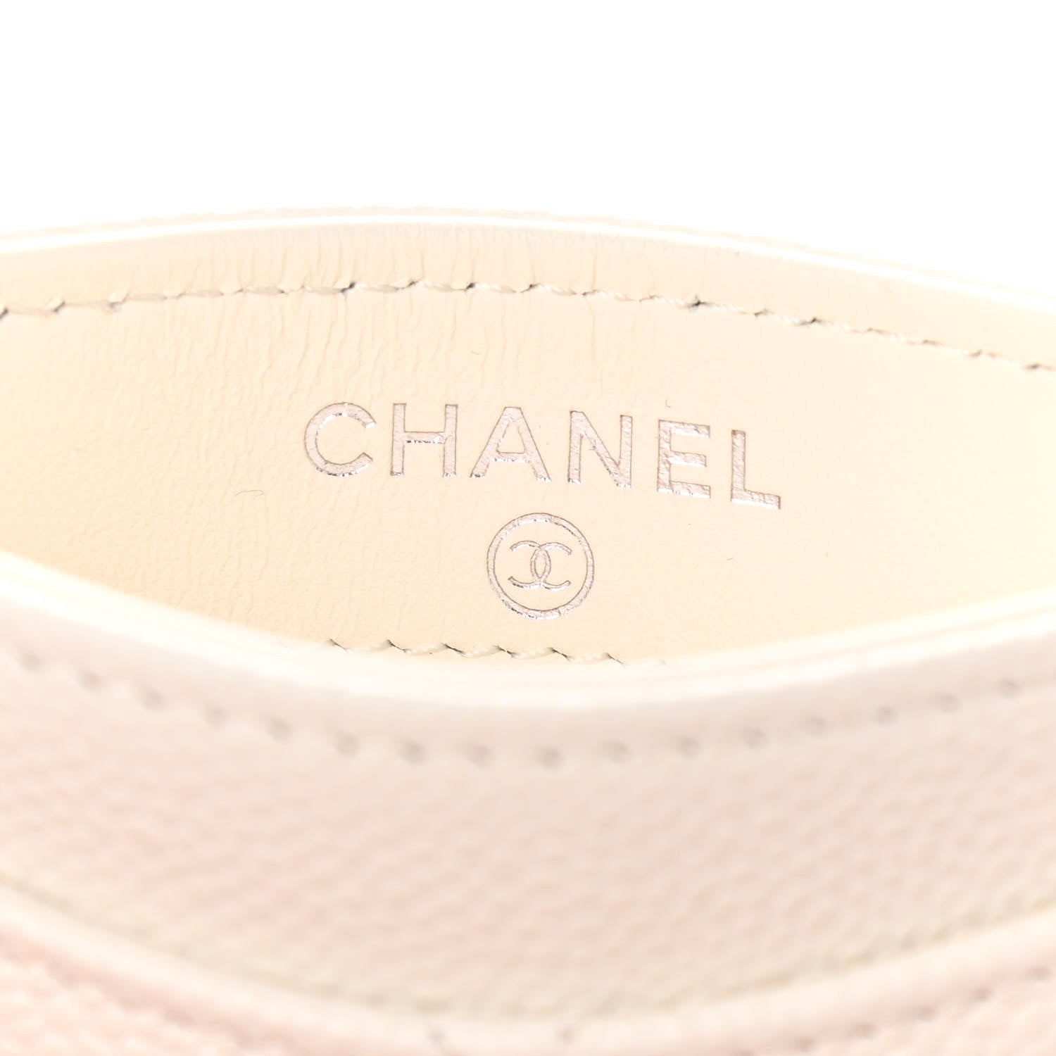 Chanel Caviar Quilted Card Holder White 5 of 8
