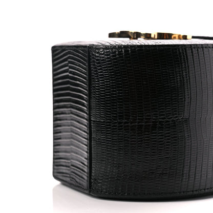 Celine Lizard Round Box Triomphe Black 9 of 9