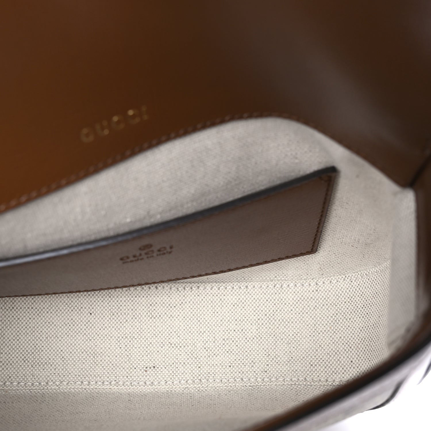 Gucci GG Supreme Monogram Web Mini Horsebit 1955 Shoulder Bag  Beige Brown Sugar 4 of 7