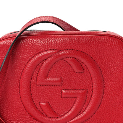 Gucci Pebbled Calfskin Small Soho Disco Bag  Vibrant Red 6 of 8