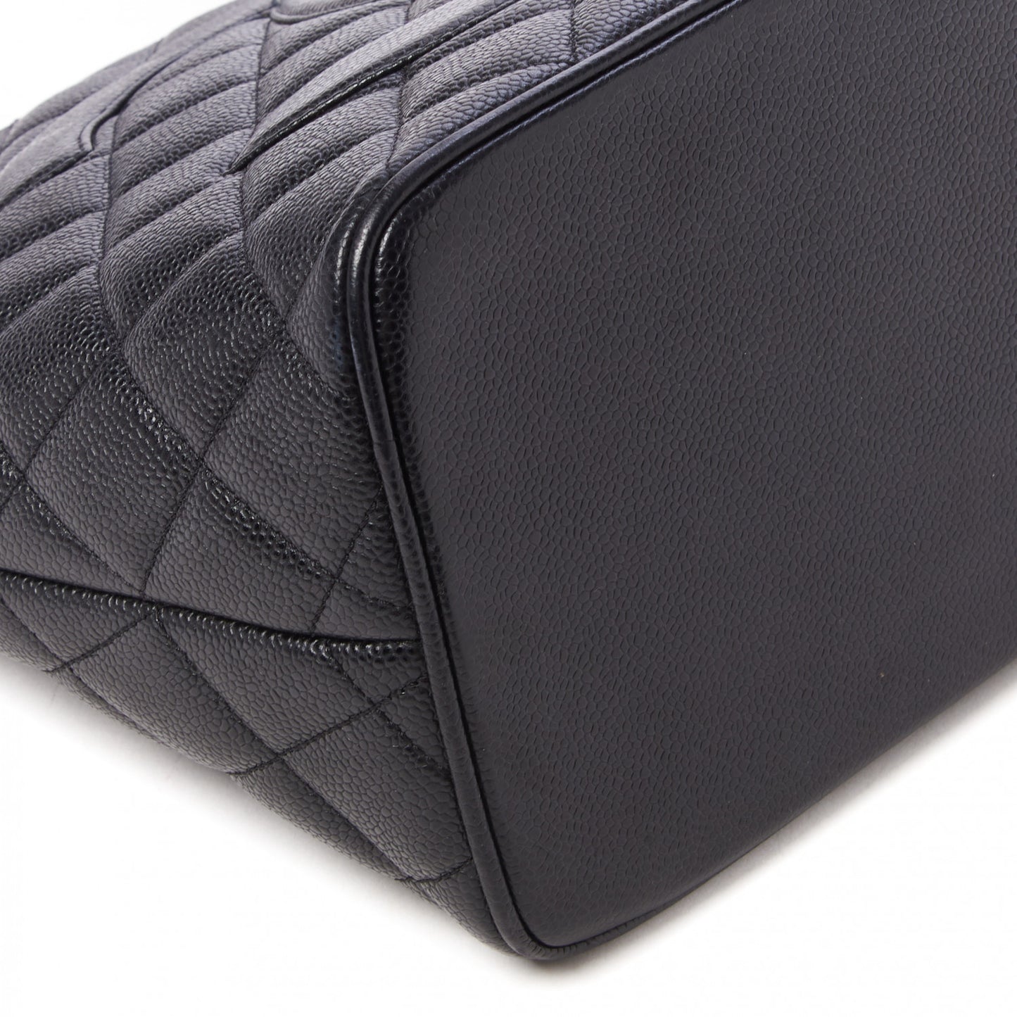 Caviar Quilted Medallion Tote Black