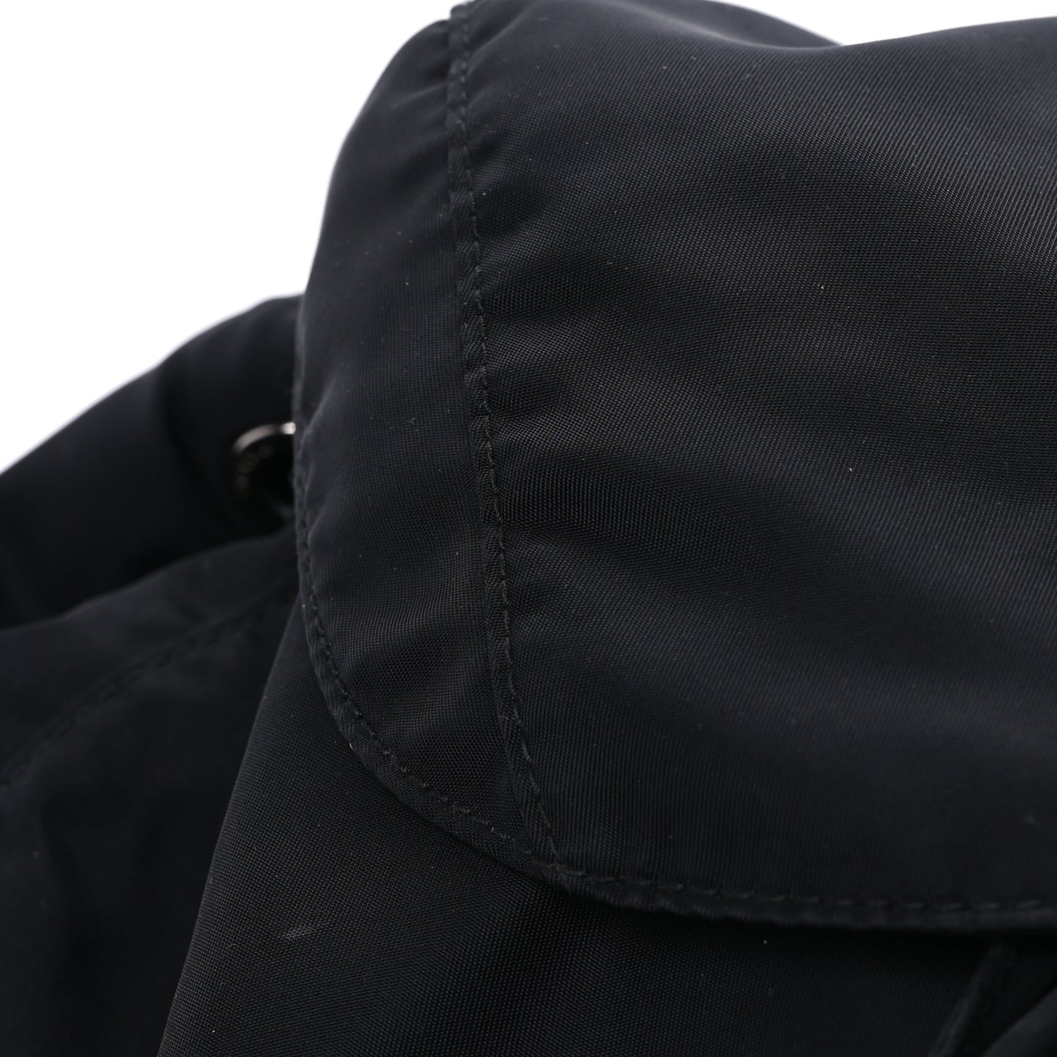 Prada Tessuto Nylon Saffiano Vela Medium Backpack  Black 6 of 7