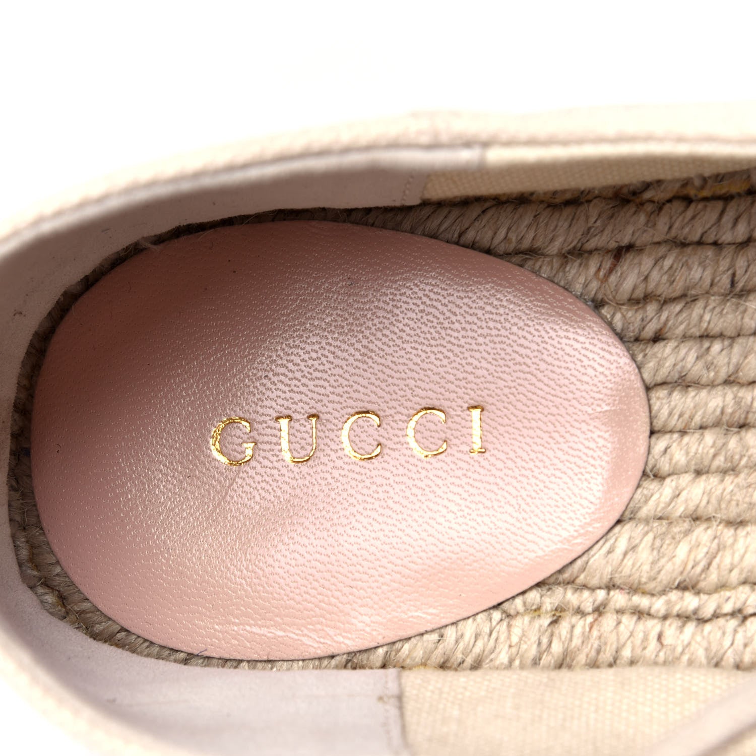 Gucci Canvas Logo Lace-Up Platform Espadrilles 40.5 Greggio Grege 6 of 6