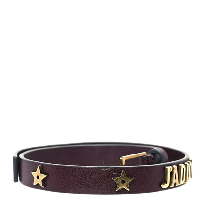 Christian Dior Calfskin Star J'Adior Double Bracelet Wine 2 of 3