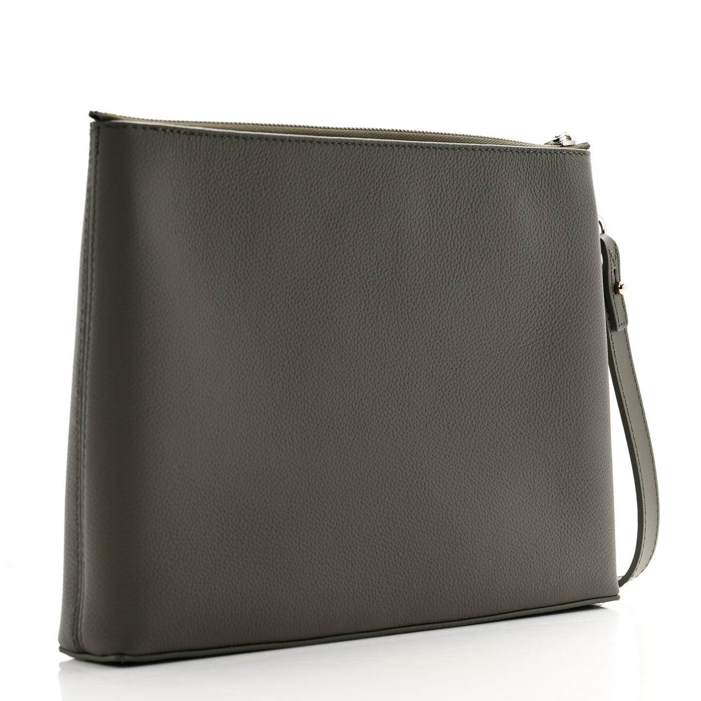 Calfskin Aerogram Takeoff Pouch Khaki