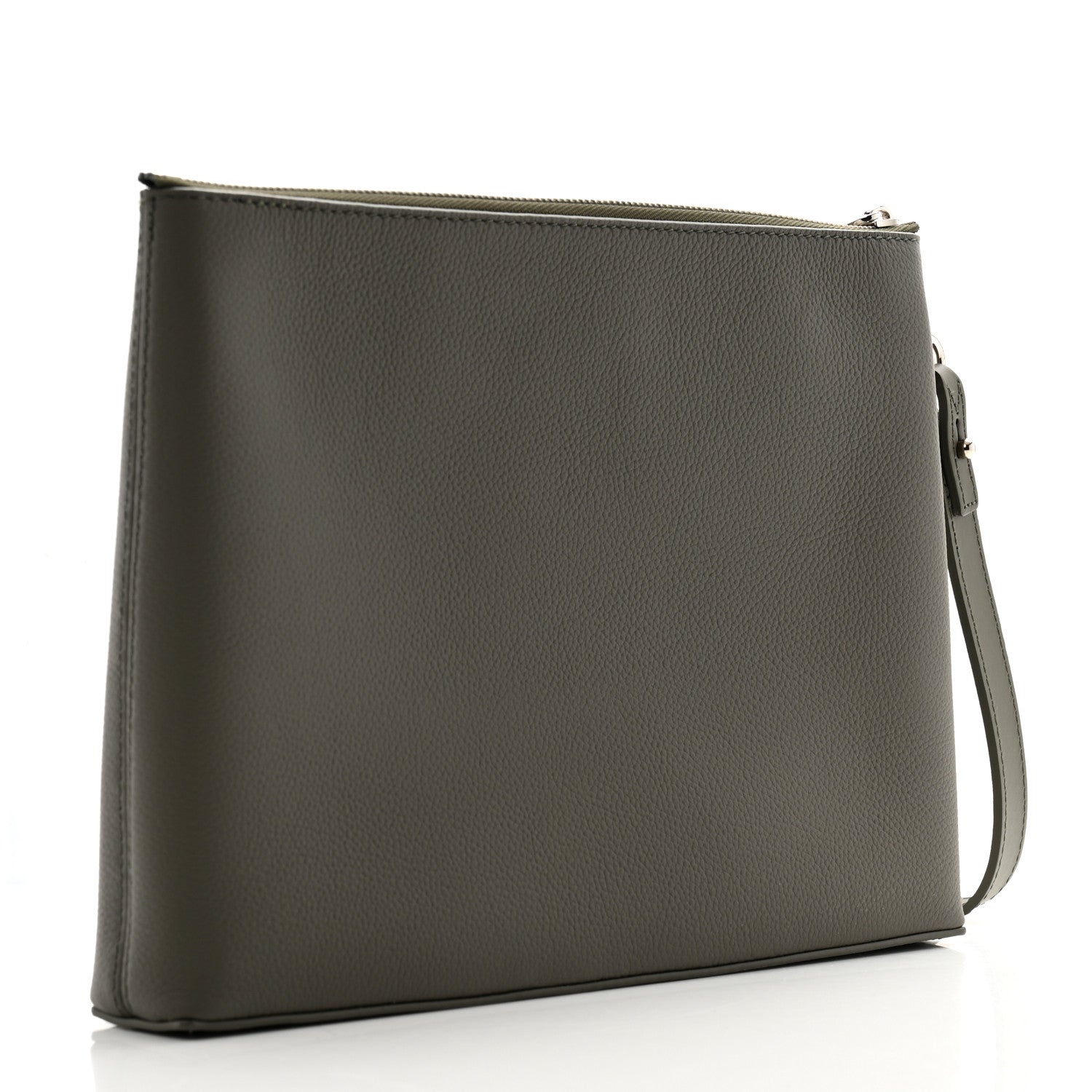 Louis Vuitton Calfskin Aerogram Takeoff Pouch Khaki 3 of 7