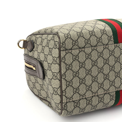 Gucci GG Supreme Monogram Web Medium Ophidia Top Handle Bag Beige Ebony 7 of 8