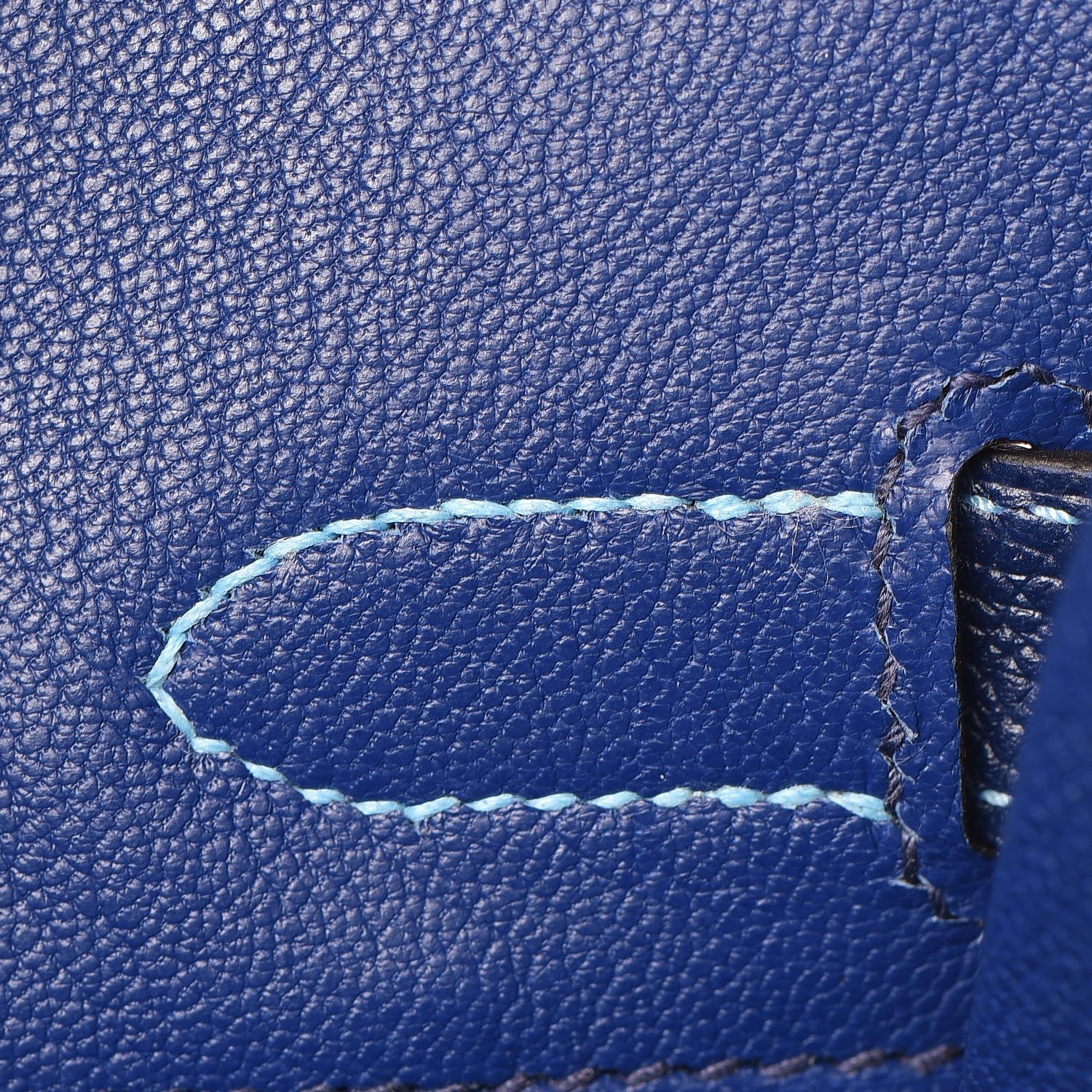 Hermes Epsom Horseshoe Birkin 30 Rose Azalee Bleu Saphir 17 of 32