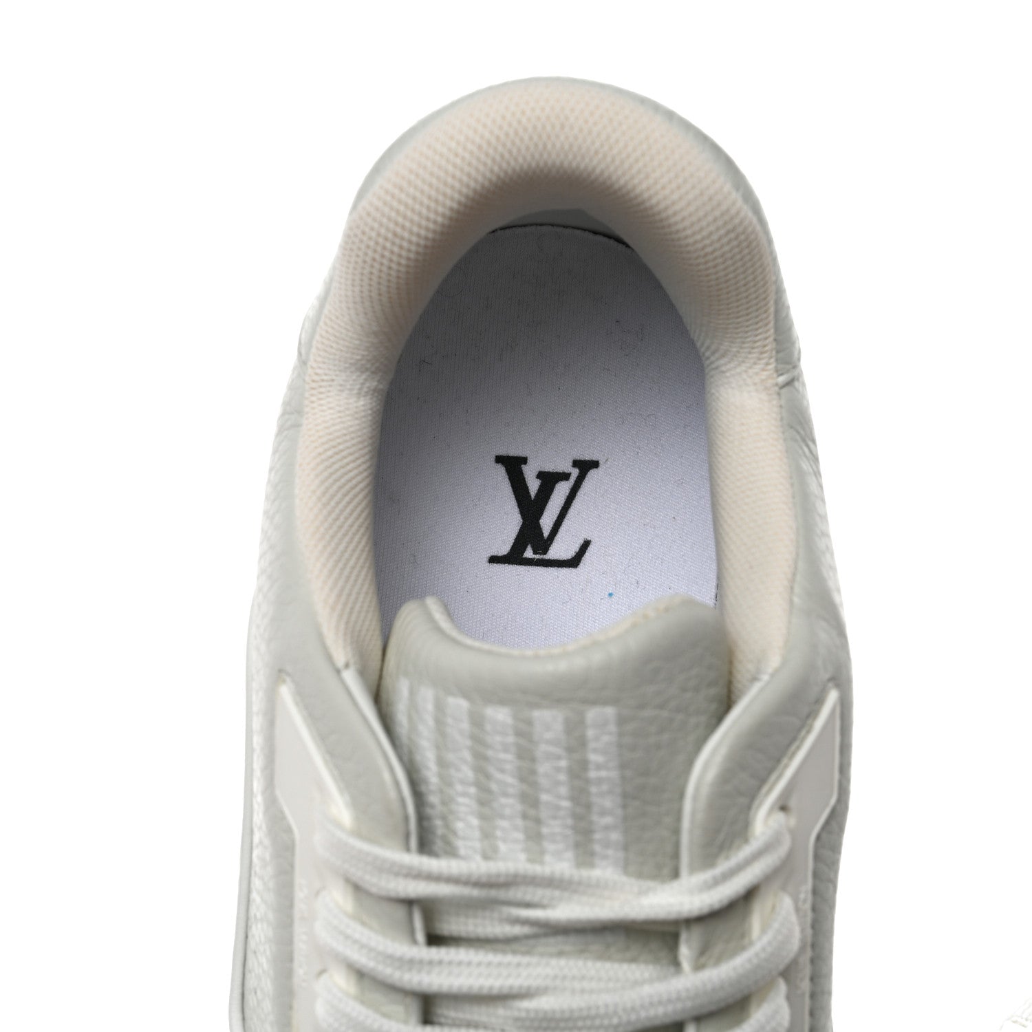 Louis Vuitton Calfskin Mens LV Trainer Sneakers 8 White 7 of 9