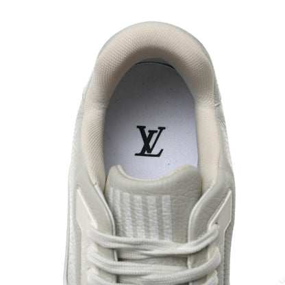 Louis Vuitton Calfskin Mens LV Trainer Sneakers 8 White 7 of 9